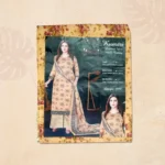 Sober Peach Floral Printed Kumari Luxury Three Piece - Image 4