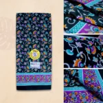 Charming Black Ivy Printed Saree - Image 5