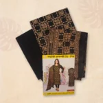 Classic Black Base Golden Floral Rajpori Three Piece - Image 3