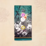 Graceful Sea Green Floral Print Saree