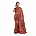 Radiant Magenta Chunri Print Saree