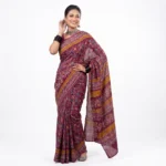 Radiant Purple Chunri Print Saree