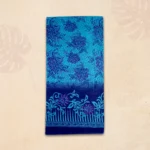 Serene Sky Blue Blossom Printed Saree