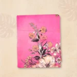 Soft Pink Floral Artwork Digital Lawn Moslin Three Piece - Image 4