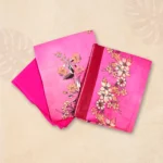 Soft Pink Floral Artwork Digital Lawn Moslin Three Piece - Image 2